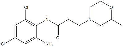 N-(2-amino-4,6-dichlorophenyl)-3-(2-methylmorpholin-4-yl)propanamide Structure