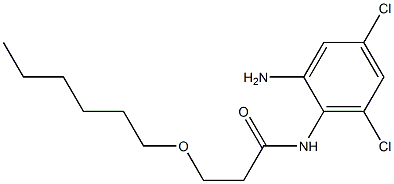 N-(2-amino-4,6-dichlorophenyl)-3-(hexyloxy)propanamide