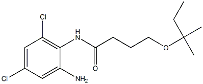 N-(2-amino-4,6-dichlorophenyl)-4-[(2-methylbutan-2-yl)oxy]butanamide 结构式