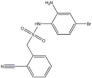 N-(2-amino-4-bromophenyl)-1-(2-cyanophenyl)methanesulfonamide Struktur