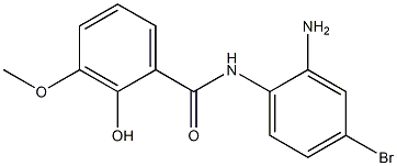 N-(2-amino-4-bromophenyl)-2-hydroxy-3-methoxybenzamide Struktur