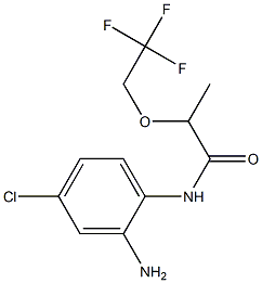 N-(2-amino-4-chlorophenyl)-2-(2,2,2-trifluoroethoxy)propanamide 化学構造式