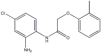 N-(2-amino-4-chlorophenyl)-2-(2-methylphenoxy)acetamide 结构式
