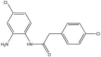 N-(2-amino-4-chlorophenyl)-2-(4-chlorophenyl)acetamide 结构式