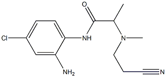 N-(2-amino-4-chlorophenyl)-2-[(2-cyanoethyl)(methyl)amino]propanamide Structure