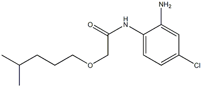 N-(2-amino-4-chlorophenyl)-2-[(4-methylpentyl)oxy]acetamide Struktur