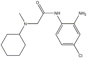 N-(2-amino-4-chlorophenyl)-2-[cyclohexyl(methyl)amino]acetamide 结构式