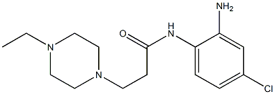 N-(2-amino-4-chlorophenyl)-3-(4-ethylpiperazin-1-yl)propanamide Struktur