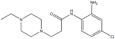 N-(2-amino-4-chlorophenyl)-3-(4-ethylpiperazin-1-yl)propanamide 结构式