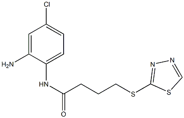 N-(2-amino-4-chlorophenyl)-4-(1,3,4-thiadiazol-2-ylsulfanyl)butanamide Struktur