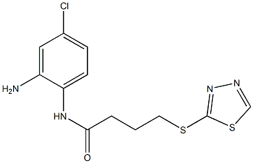 N-(2-amino-4-chlorophenyl)-4-(1,3,4-thiadiazol-2-ylsulfanyl)butanamide