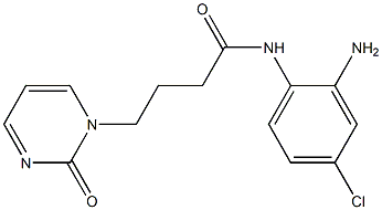 N-(2-amino-4-chlorophenyl)-4-(2-oxo-1,2-dihydropyrimidin-1-yl)butanamide,,结构式