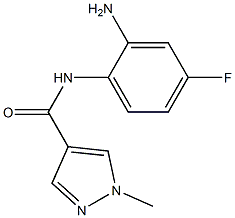 N-(2-amino-4-fluorophenyl)-1-methyl-1H-pyrazole-4-carboxamide 结构式