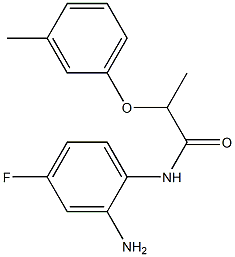 N-(2-amino-4-fluorophenyl)-2-(3-methylphenoxy)propanamide 化学構造式