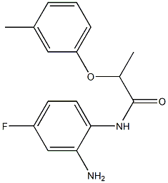 N-(2-amino-4-fluorophenyl)-2-(3-methylphenoxy)propanamide 结构式