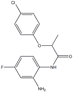 N-(2-amino-4-fluorophenyl)-2-(4-chlorophenoxy)propanamide Struktur