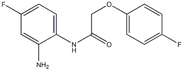 N-(2-amino-4-fluorophenyl)-2-(4-fluorophenoxy)acetamide 化学構造式