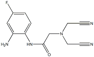 N-(2-amino-4-fluorophenyl)-2-[bis(cyanomethyl)amino]acetamide Structure