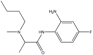 N-(2-amino-4-fluorophenyl)-2-[butyl(methyl)amino]propanamide Structure
