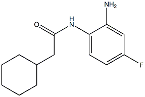 N-(2-amino-4-fluorophenyl)-2-cyclohexylacetamide Struktur