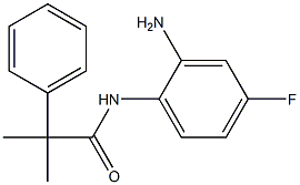 N-(2-amino-4-fluorophenyl)-2-methyl-2-phenylpropanamide 结构式