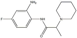 N-(2-amino-4-fluorophenyl)-2-piperidin-1-ylpropanamide Structure