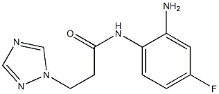  N-(2-amino-4-fluorophenyl)-3-(1H-1,2,4-triazol-1-yl)propanamide