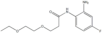 N-(2-amino-4-fluorophenyl)-3-(2-ethoxyethoxy)propanamide Structure