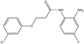 N-(2-amino-4-fluorophenyl)-3-(3-chlorophenoxy)propanamide