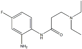 N-(2-amino-4-fluorophenyl)-3-(diethylamino)propanamide,,结构式