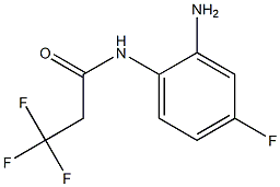 N-(2-amino-4-fluorophenyl)-3,3,3-trifluoropropanamide Struktur