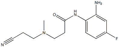 N-(2-amino-4-fluorophenyl)-3-[(2-cyanoethyl)(methyl)amino]propanamide