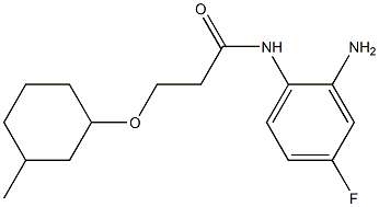 N-(2-amino-4-fluorophenyl)-3-[(3-methylcyclohexyl)oxy]propanamide