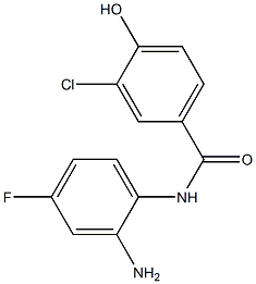 N-(2-amino-4-fluorophenyl)-3-chloro-4-hydroxybenzamide 结构式