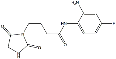  N-(2-amino-4-fluorophenyl)-4-(2,5-dioxoimidazolidin-1-yl)butanamide