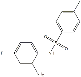 N-(2-amino-4-fluorophenyl)-4-methylbenzenesulfonamide 化学構造式