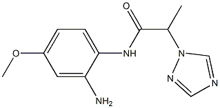 N-(2-amino-4-methoxyphenyl)-2-(1H-1,2,4-triazol-1-yl)propanamide 结构式