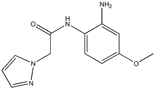 N-(2-amino-4-methoxyphenyl)-2-(1H-pyrazol-1-yl)acetamide Struktur