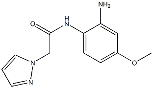 N-(2-amino-4-methoxyphenyl)-2-(1H-pyrazol-1-yl)acetamide 化学構造式