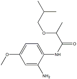 N-(2-amino-4-methoxyphenyl)-2-(2-methylpropoxy)propanamide 化学構造式