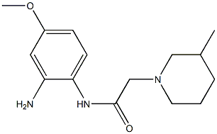 N-(2-amino-4-methoxyphenyl)-2-(3-methylpiperidin-1-yl)acetamide Struktur