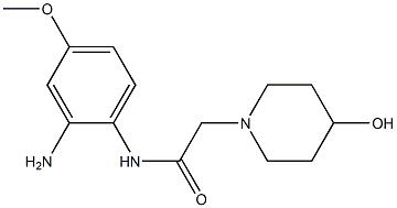 N-(2-amino-4-methoxyphenyl)-2-(4-hydroxypiperidin-1-yl)acetamide 结构式