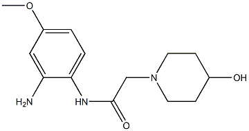 N-(2-amino-4-methoxyphenyl)-2-(4-hydroxypiperidin-1-yl)acetamide Struktur