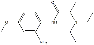 N-(2-amino-4-methoxyphenyl)-2-(diethylamino)propanamide 结构式