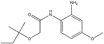 N-(2-amino-4-methoxyphenyl)-2-[(2-methylbutan-2-yl)oxy]acetamide,,结构式