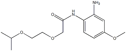 N-(2-amino-4-methoxyphenyl)-2-[2-(propan-2-yloxy)ethoxy]acetamide 化学構造式