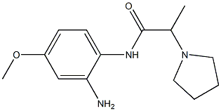 N-(2-amino-4-methoxyphenyl)-2-pyrrolidin-1-ylpropanamide 结构式