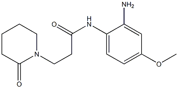 N-(2-amino-4-methoxyphenyl)-3-(2-oxopiperidin-1-yl)propanamide Structure