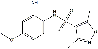 N-(2-amino-4-methoxyphenyl)-3,5-dimethyl-1,2-oxazole-4-sulfonamide Structure