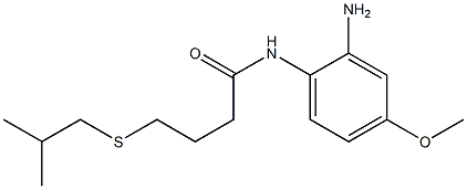 N-(2-amino-4-methoxyphenyl)-4-[(2-methylpropyl)sulfanyl]butanamide Struktur